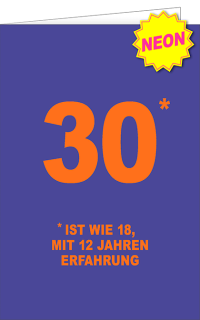 Neon Vibes Geburtstag 30