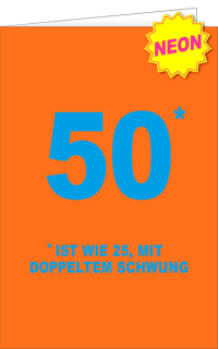 Neon Vibes Geburtstag 50