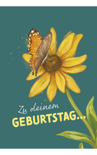 Freche Bande Pop- Up Karte Blume