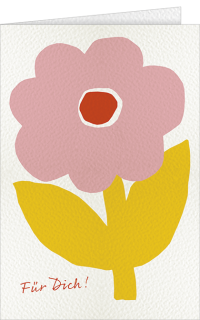Liebe-/Freundschaftskarte Blume