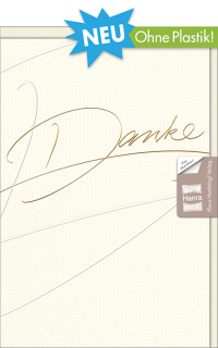 Dankeskarte mit Goldfolienpr&auml;gung