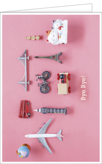 Abschiedskarte Bye Bye