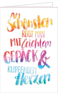 Abschiedskarte Handlettering