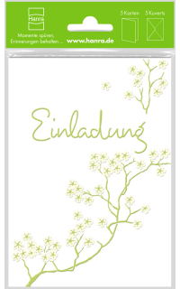 Einladungskarte Blütenzweige