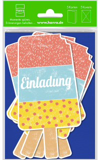 Geburtstagseinladung Stieleis