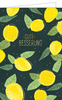 Gl&uuml;ckwunschkarte "GUTE BESSERUNG"