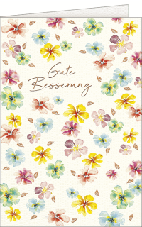 Genesungskarte Blüten