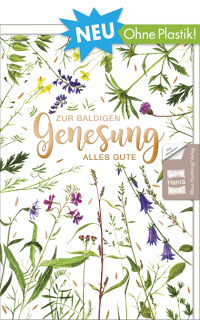 Genesungskarte Wiesenblumen