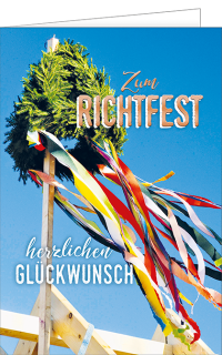 Glückwunschkarte Richtfest