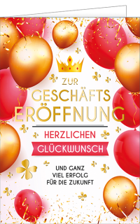 Glückwunschkarte Geschäftseröffnung