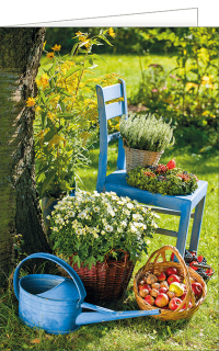 Fotokarte Herbst Garten