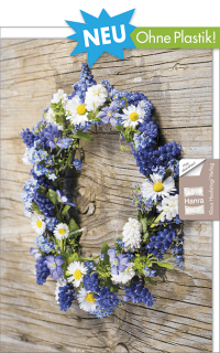Blankokarte Blumenkranz