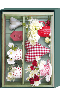 Gru&szlig;kartenbox Rosen
