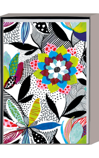 Kartenbox 6 St. Blumen