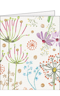 Mini-Gl&uuml;ckwunschkarte Blumen