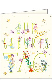 Beilegek&auml;rtchen Wiesenblumen