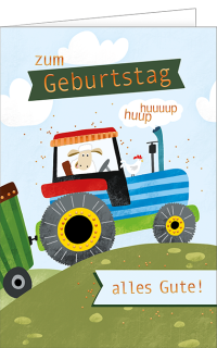 Geburtstagskarte Traktor