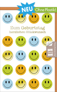 Geburtstagskarte Smileys