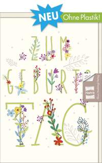 Glückwunschkarte Wiesenblumen