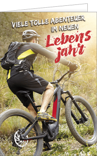 Geburtstagskarte E-Biker