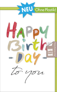 Glückwunschkarte Happy Birthday to you