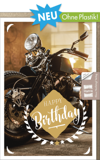 Geburtstagskarte der Serie MANN OH MANN - Motorrad