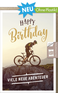 Geburtstagskarte der Serie MANN OH MANN - Mountainbiker