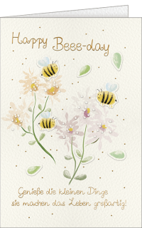Geburtstagskarte Biene