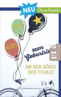 Geburtstagskarte ohne Plastik - bunte Ballons