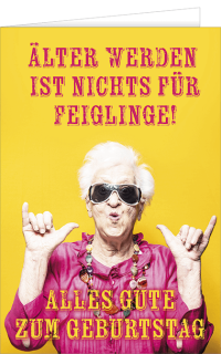 Spruchkarte Dame