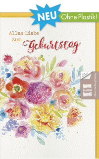 Geburtstagskarte Blumenstrau&szlig;