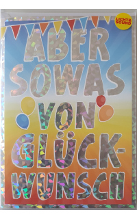 A5 Musikkarte "Aber sowas von Glückwunsch"