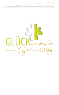 Geburtstagskarte Glück