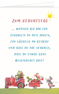 Geburtstag Sonnenschein
