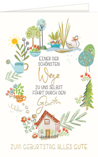 Geburtstagskarte Garten