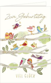 Geburtstagskarte Vogel