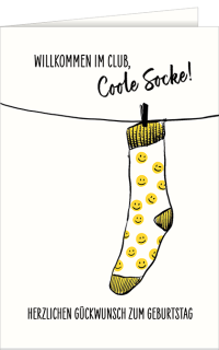 Geburtstags Socke