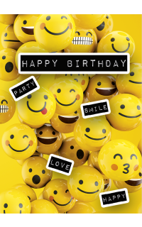 Geburtstagskarte A4 Smileys International
