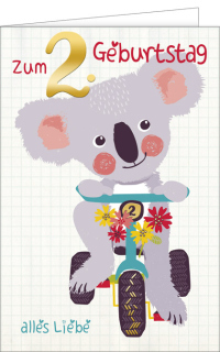 Kindergeburtstagskarte Koala