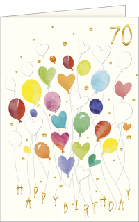 Geburtstagskarte 70. Geburtstag