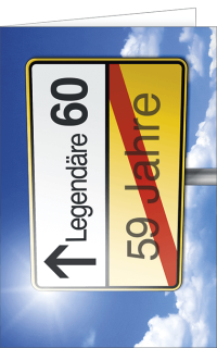 Geburtstagskarte Legendäre 60.