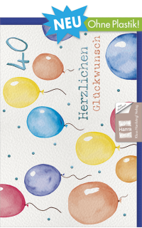 Geburtstagskarte 40 Geburtstag