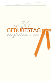 Geburtstagskarte zum 50.