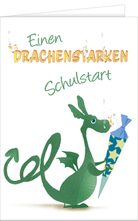 Schulanfangskarte Panda