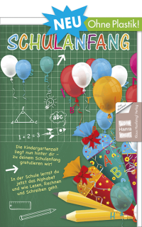 Schulanfangskarte Luftballons