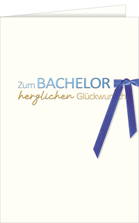 Bachelor Karte - B&auml;nderkarte