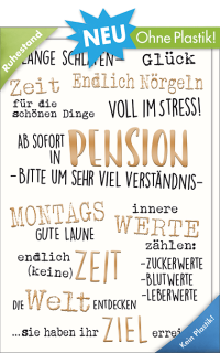 Pensionskarte viele Vorsätze