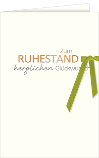 Ruhestandskarte - Bänderkarte