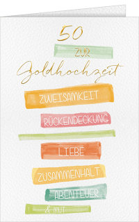 Goldene Hochzeit Liebe & Zweisamkeit