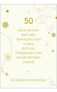 Hochzeitskarte Schöner Spruch zum Jubiläum